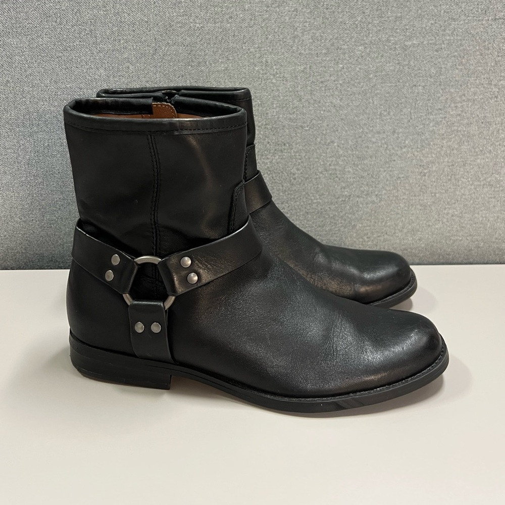 House of Harlow 1960 Portia Leather Harness Boots Size 9.5